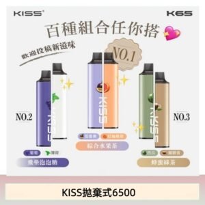 凱斯KISS 6500口一次性/拋棄式電子煙彈磁吸式混搭口味充電款